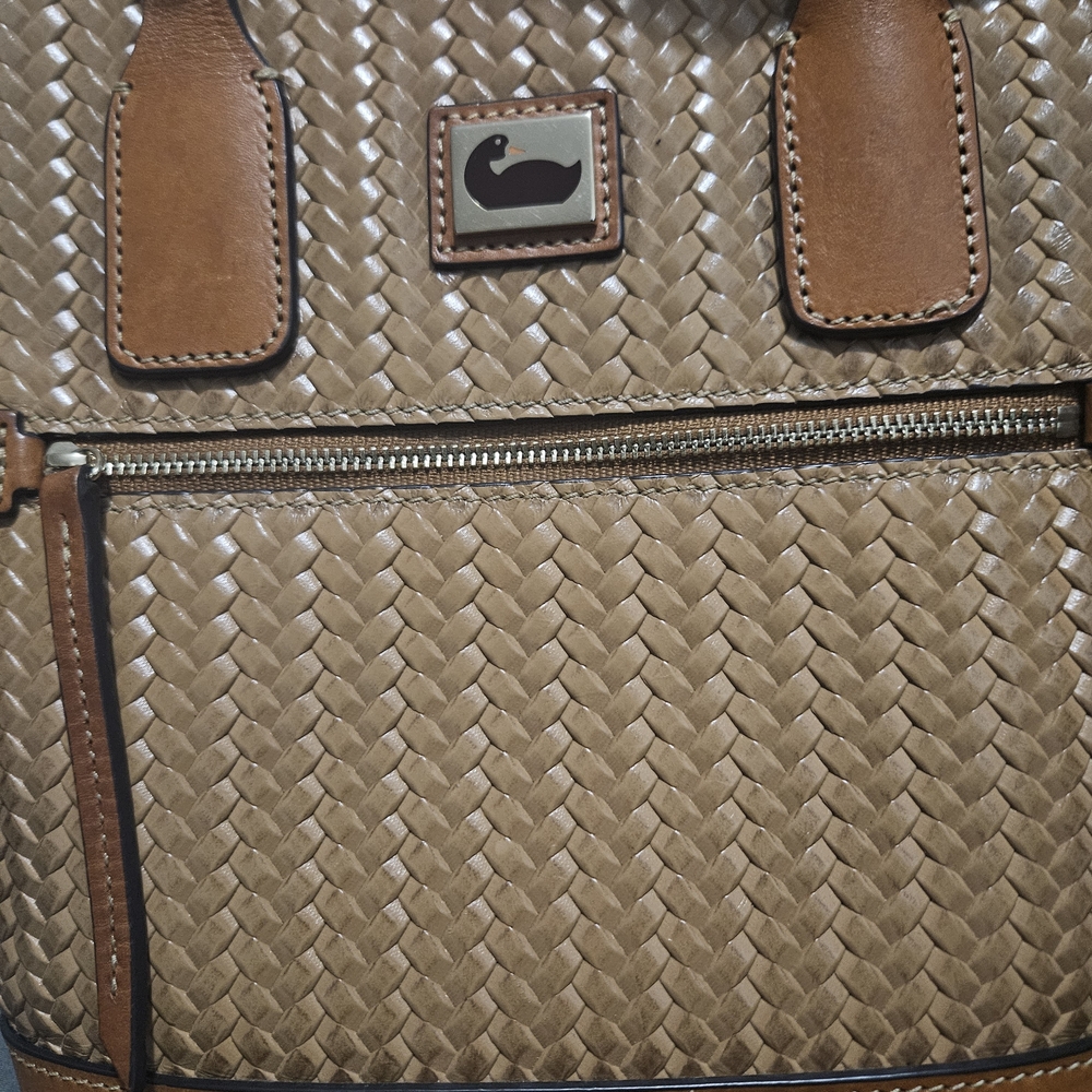 Small Brown Leather Tote Bag - Picture 5 of 7